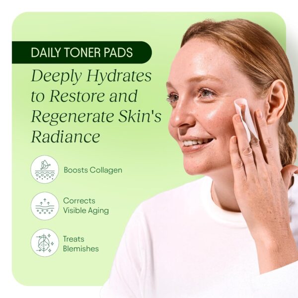 Toning Polish Pads - Korean Skincare for Dark Spots, Wrinkles & Dull Skin - Hydrating Facial Treatment with Snail Mucin, Niacinamide, Peptides & Centella - 100 Count - Image 4