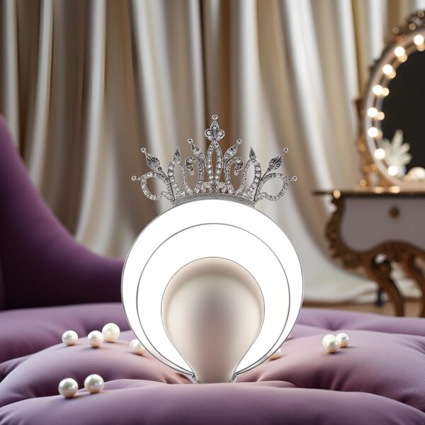 Silver 3layer Halo Crown Headband Goddess Headpiece Multi-layer Hair Crown DIY Metal Base Hair Hoops Accessories for Women Beauty and Personal Care - Image 9