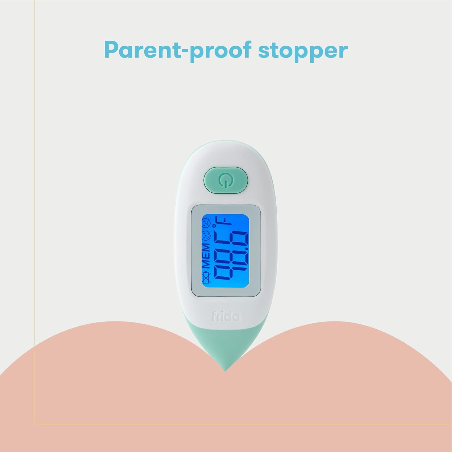 Frida Baby Rectal Thermometer for Babies, Digital Fever Thermometer for Babies, Newborns & Infants, Quick & Accurate Temperature Check, Water Resistant, Clear Case, Memory Holds Last 10 Readings - Image 4