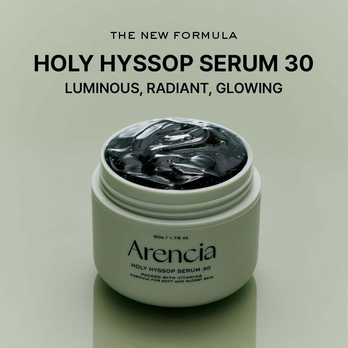 Arencia Glow Hyssop Overnight Face Mask Serum - hydrating & Anti-Aging Serum for younger looking Korean Glass Skin, 30% Vitamin A, C, E, 10% Niacinamide, Peptide - Image 3