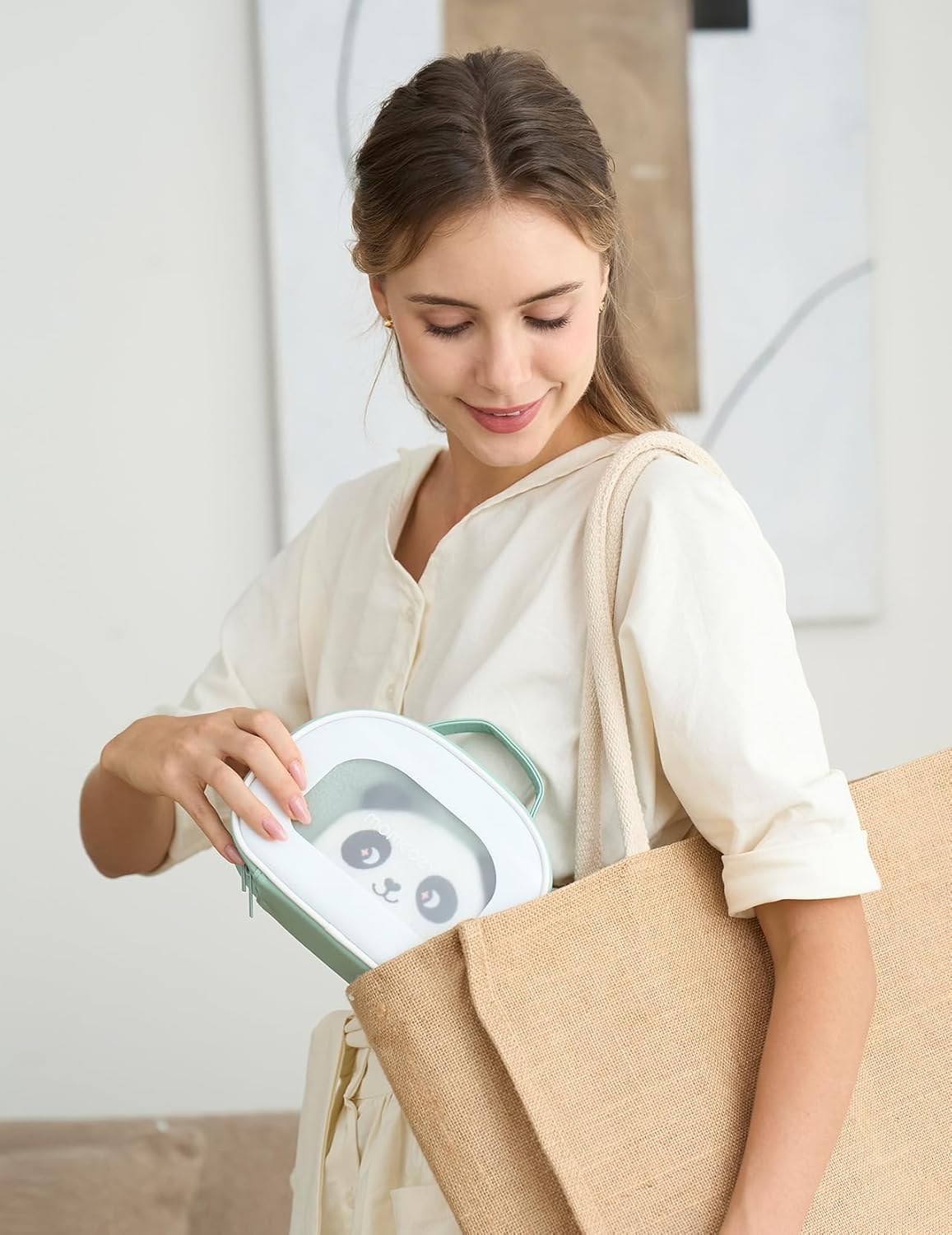 Momcozy Elite Baby Kit, Superior Baby Shower & Registry Essential Kit for Grooming & Health & Cleansing Care, Electric Nail File & Nasal Aspirator,Tummy Wrap,Thermometer,Bath Brush,Teether,Storage Bag - Image 10