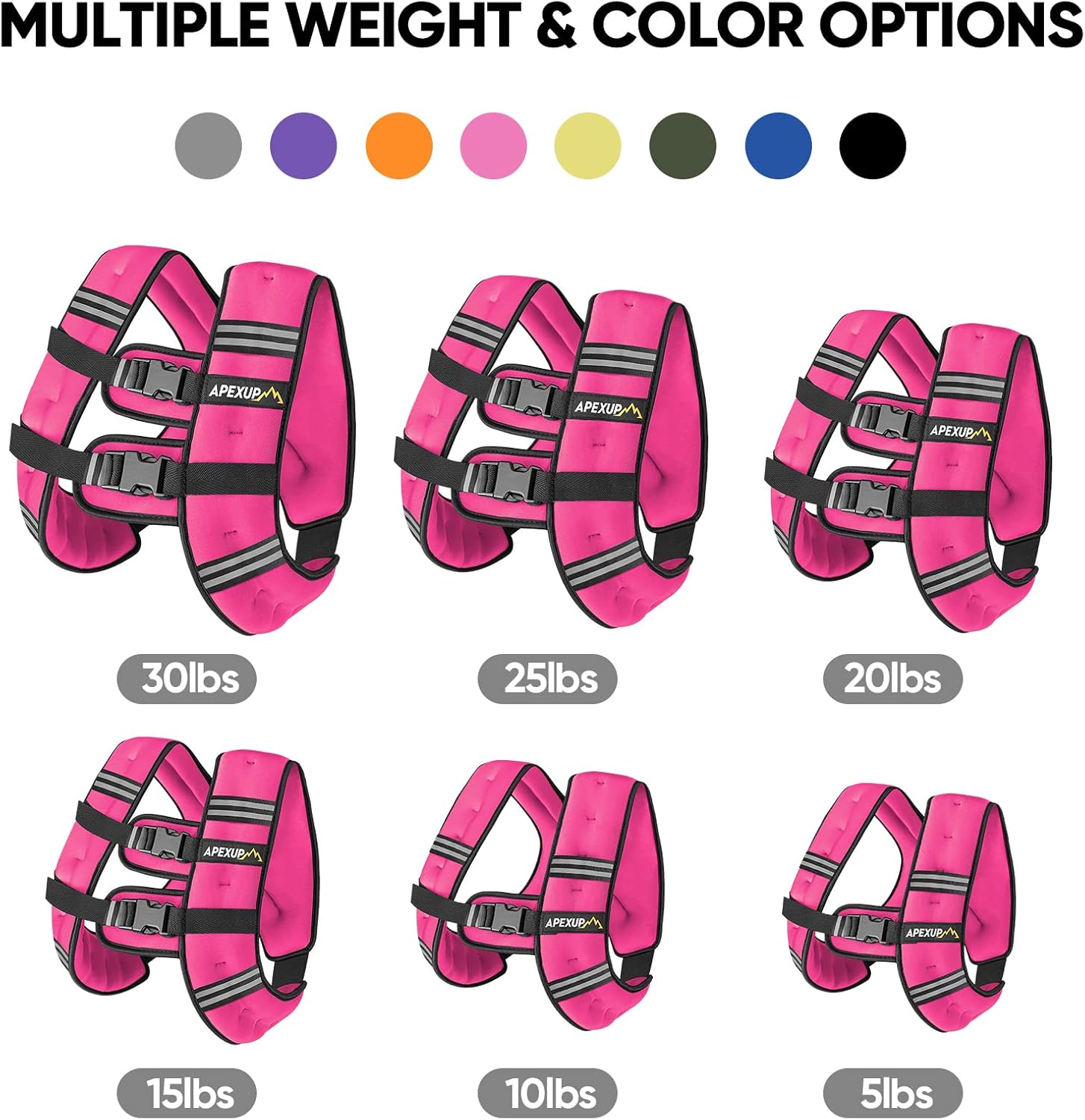 APEXUP Weighted Vest Men Women, Weight Vest for Women Workout Equipment for Strength Training Running - Image 4