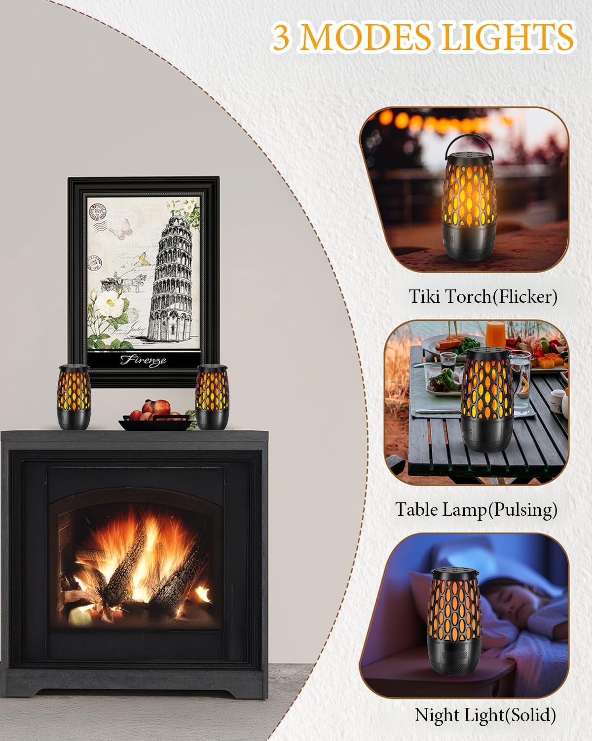 Upgraded Outdoor Bluetooth Speakers Waterproof Patio, Outdoor Speakers with Light, Multi-Speaker Auto-Sync Up to 100 Speaker, BT 5.3 HD Surround Sound, Cool Tech Gadget Gifts for Men (2 Pack) - Image 5