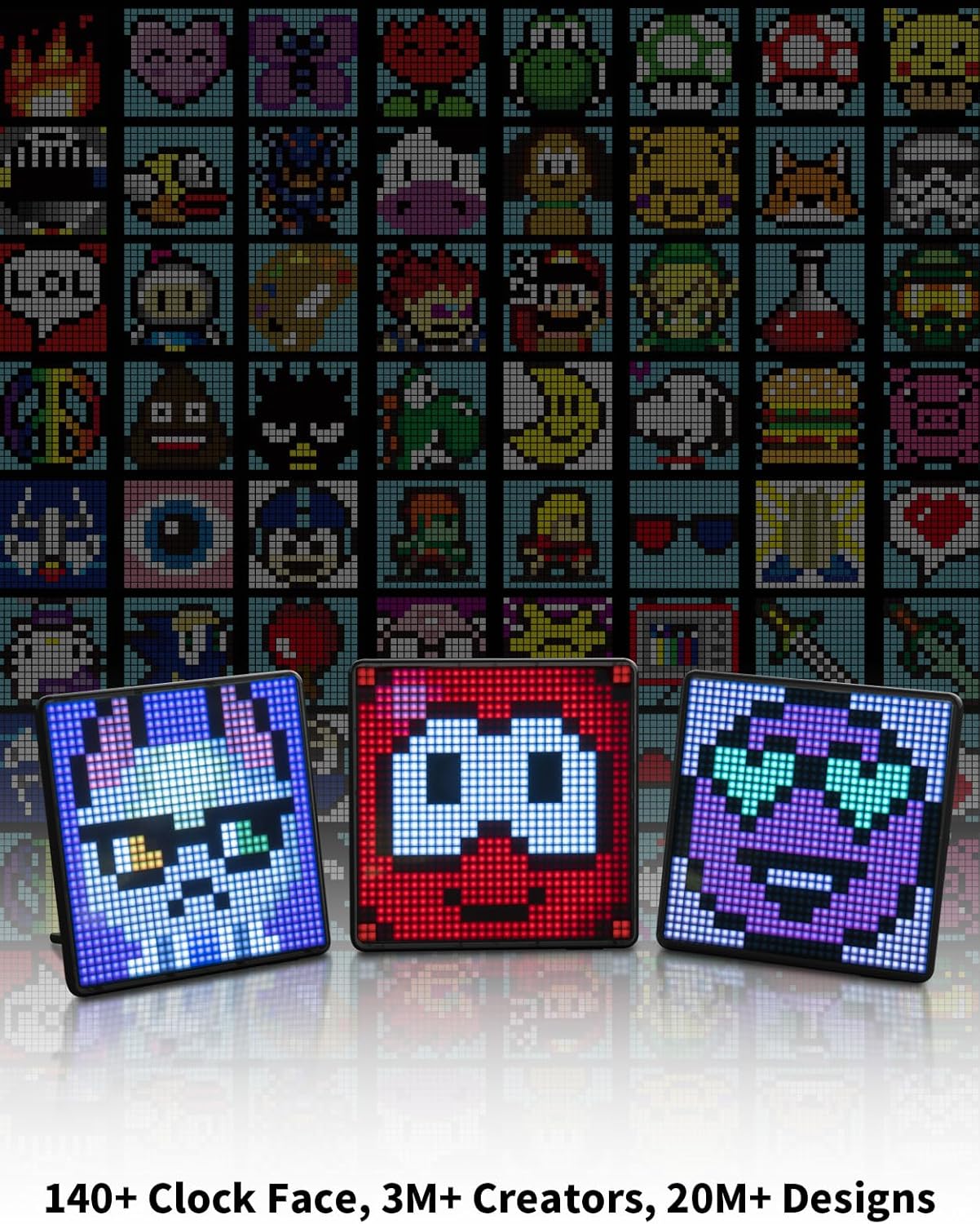 Divoom Pixoo-Max Pixel Display, APP Cellphone Control Display with 32 X 32 Programmable LED Screen for Home Decoration, Business Advertisement - Image 6