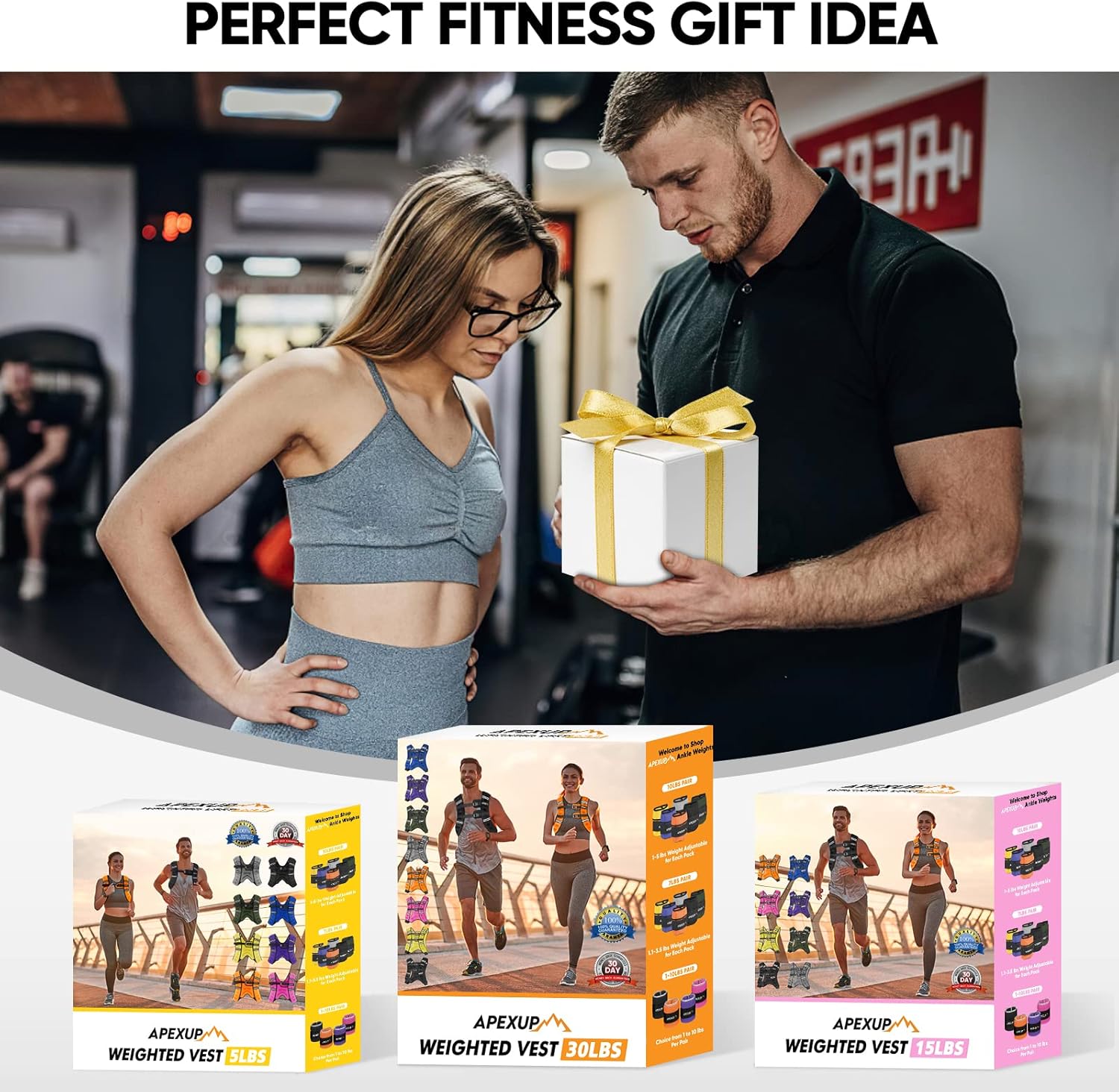 APEXUP Weighted Vest Men Women, Weight Vest for Women Workout Equipment for Strength Training Running - Image 8