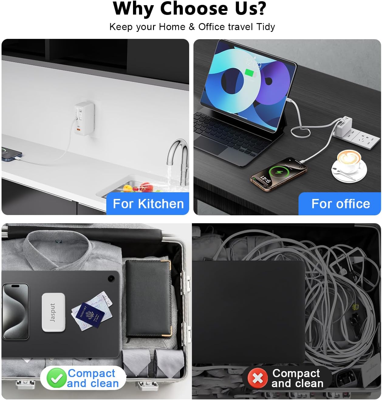 4 in 1 Retractable Wall Charger with Dual Cables,40W Retractable Phone Charger Wall Plug with Dual USB Ports,20W USB C Chargers Block Fast Charging for iPhone 17 16 15 14 13,LG, Galaxy S24 23,Pixel - Image 5