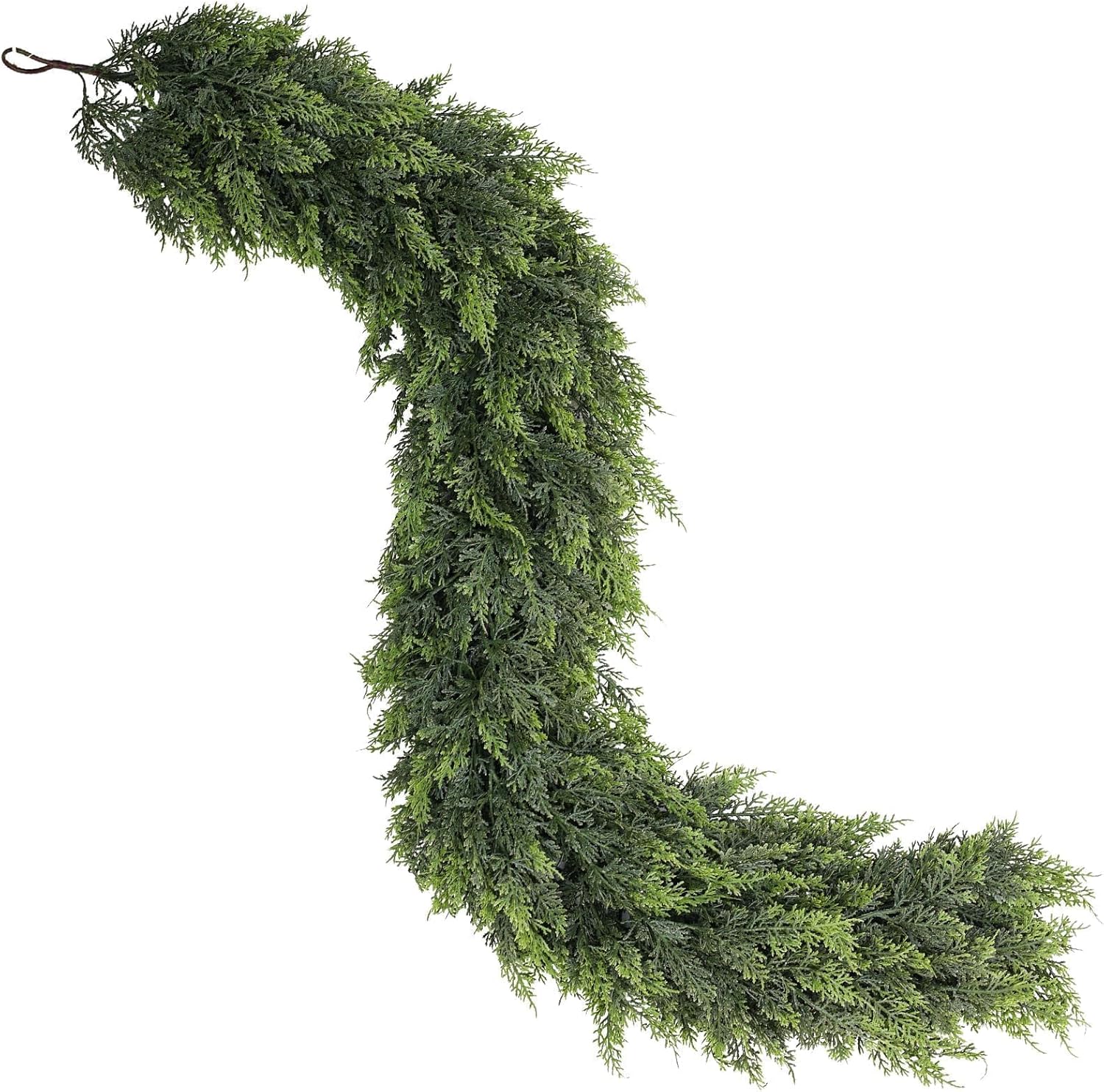 9FT Cedar Garland for Fireplace - Artificial Christmas Garland Thick and Lush Realistic Faux Cedar Fake Pine Needles Garland for Table,Window,Stairs,Mante,Indoor Outdoor Decor (2PCS) - Image 10