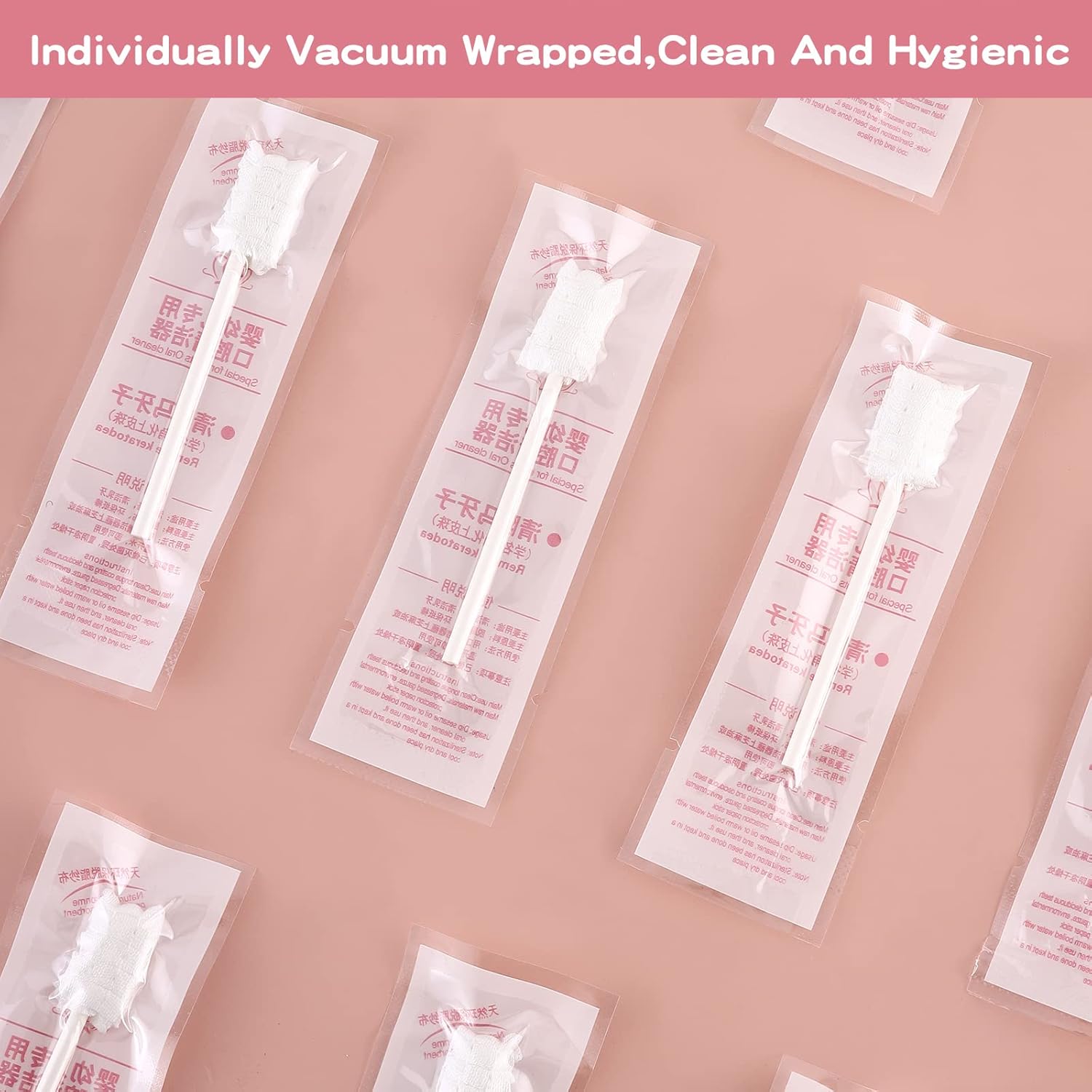 60Pcs Baby Tongue Cleaner, Baby Toothbrush, Disposable Infant Mouth Cleaner, Soft Gauze Toohthbrush Toddler Oral Cleaning Stick Dental Care for 0-36 Month Newborn - Image 8