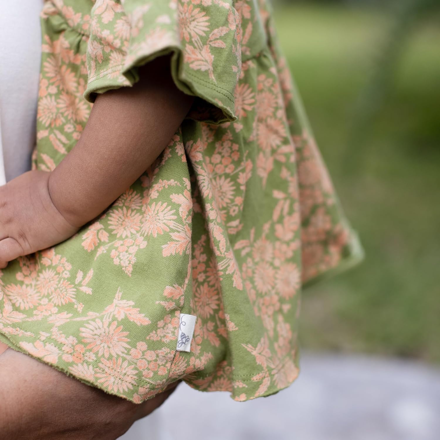 Burt's Bees Baby Baby Girls' Short Sleeve Top and Pant Set, 100% Organic Cotton - Image 5