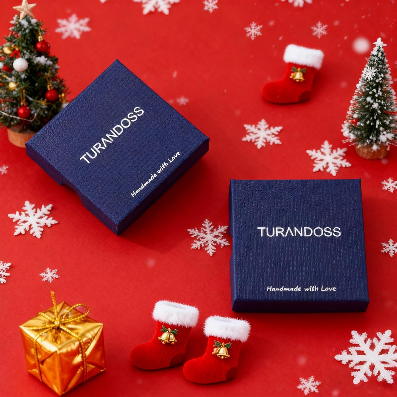 Turandoss Christmas Gifts for Grandkids - Dainty 18K Gold Plated Tiny Heart Initial A-Z Letter Pendant Necklace Stocking Stuffers for Teen Girls Jewelry - Image 8