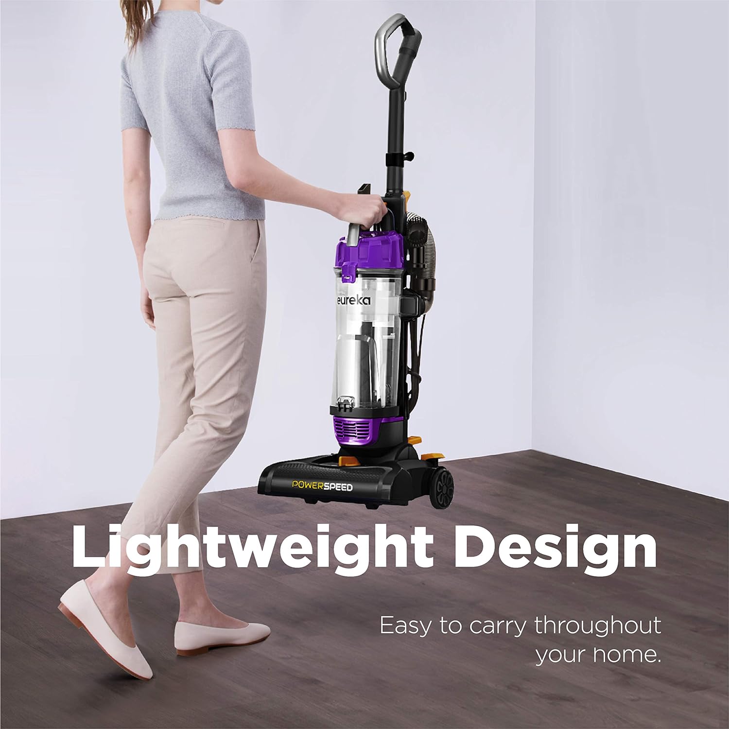 Eureka NEU182B PowerSpeed Bagless Upright Vacuum Cleaner, Purple - Image 4